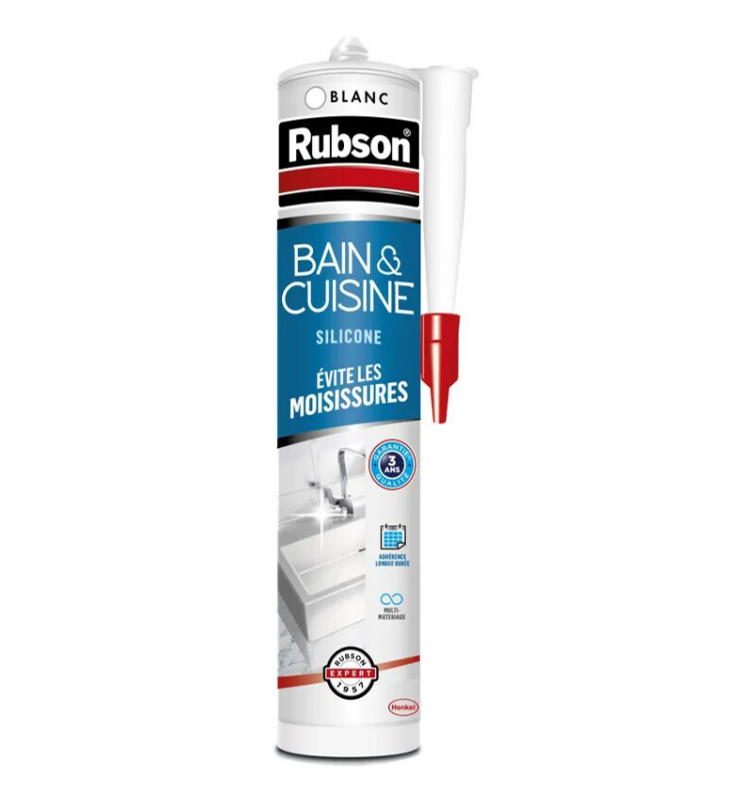 Silicone anti-moisissures transparent RUBSON