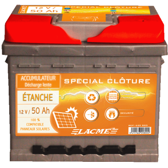 Accu 12V/50 Etanche+Pl Epaisse