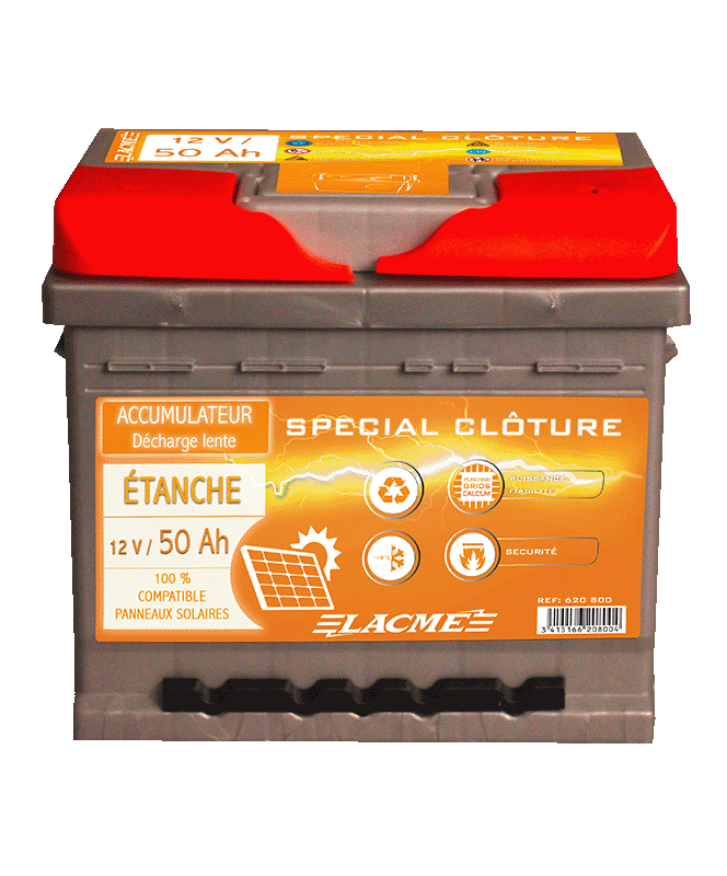 Accu 12V/50 Etanche+Pl Epaisse