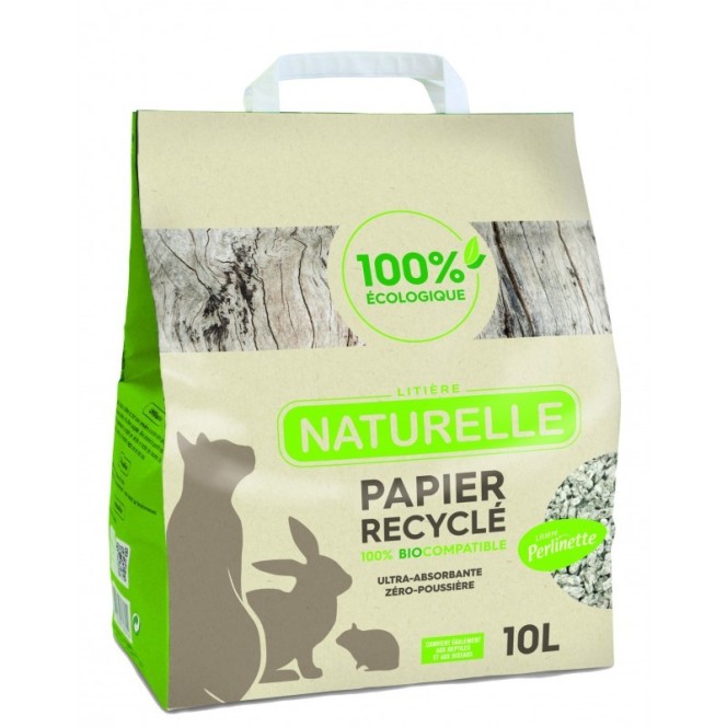 Litiere Perlinette 10L Papier