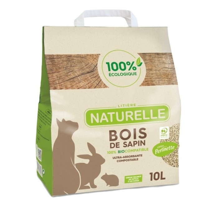Litiere Perlinette 10L Bois Sapin Litiere Perlinette 10L Bois Sapin