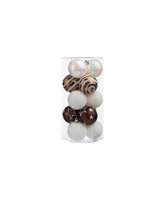 Boule de Noël 50 Mm X 15 Lisse Deco