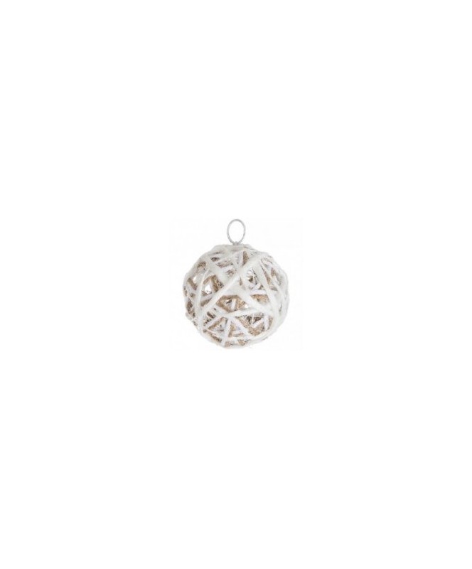 Boule de Noël Plast Papier 10Cm 2Asst