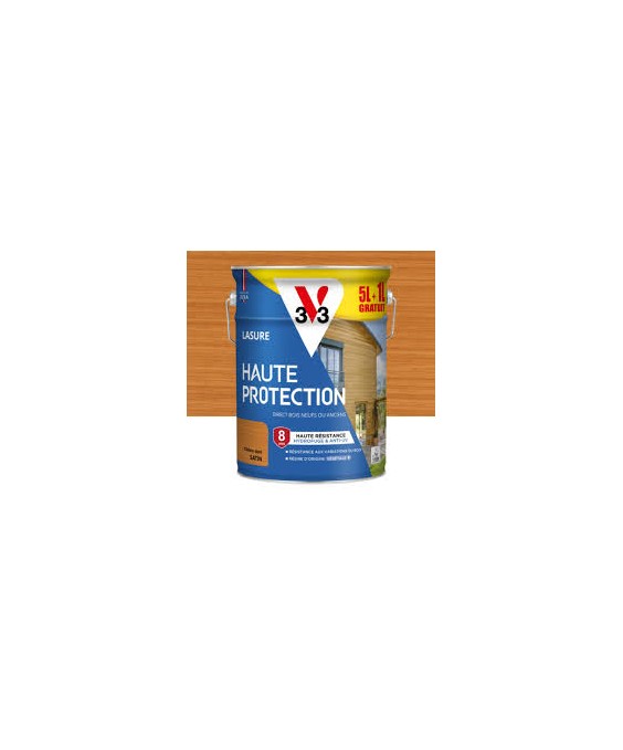 Lasure extérieure chêne doré satin 5L+ 20% gratuit