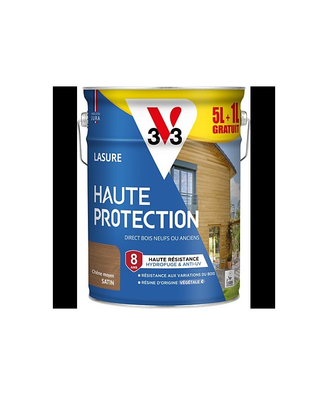 Lasure extérieure chêne moyen satin 5L+ 20% gratuit Lasure extérieure chêne moyen satin 5L+ 20% gratuit