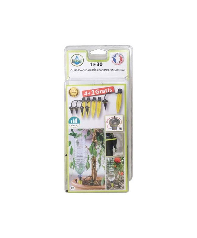 Lot de 4 goutteurs sur pied + 1 offert Iriso Lot de 4 goutteurs sur pied + 1 offert Iriso