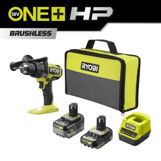 Perceuse-visseuse à percussion Brushless 18V ONE+™ HP™ Performance et 2 Batteries Lithium (1 x 2.0 Ah et 1 x 5.0 Ah)