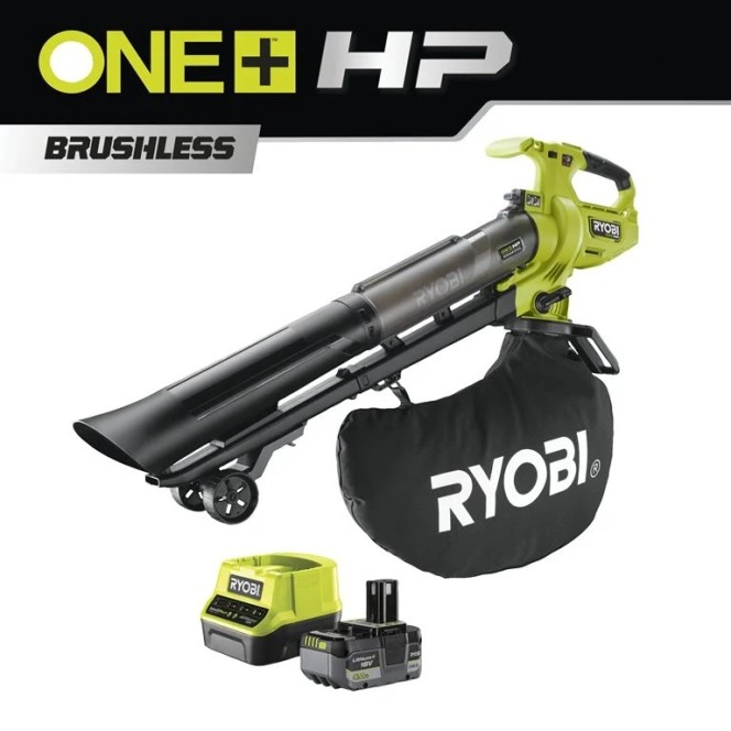 Souffleur aspiro-broyeur Brushless 18V ONE+ HP™ (1 x 5,0 Ah) Souffleur aspiro-broyeur Brushless 18V ONE+ HP™ (1 x 5,0 Ah)