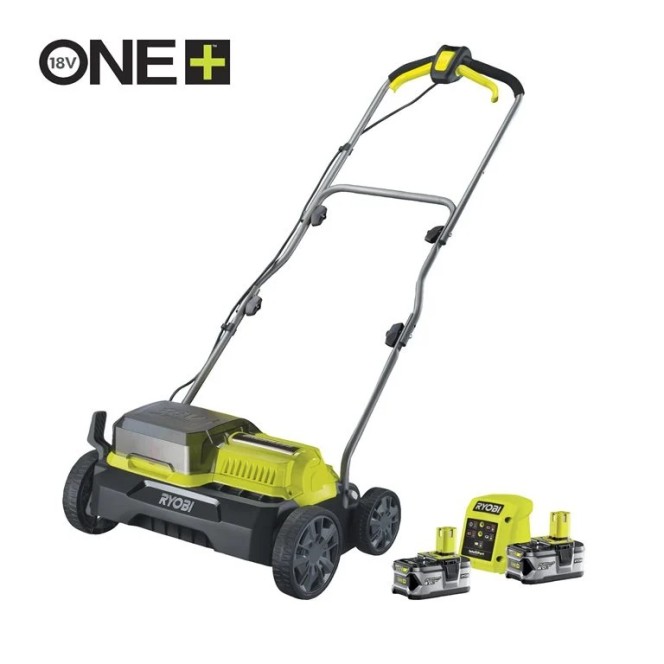 Scarificateur/aérateur alimenté simultanément par 2 batteries 18V ONE+™- 35 cm (2 x 4,0 Ah) Scarificateur/aérateur alimenté simultanément par 2 batteries 18V ONE+™- 35 cm (2 x 4,0 Ah)