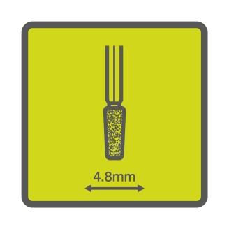 Lot de 2 meules à rectifier en carbure de silicium 4,8 mm