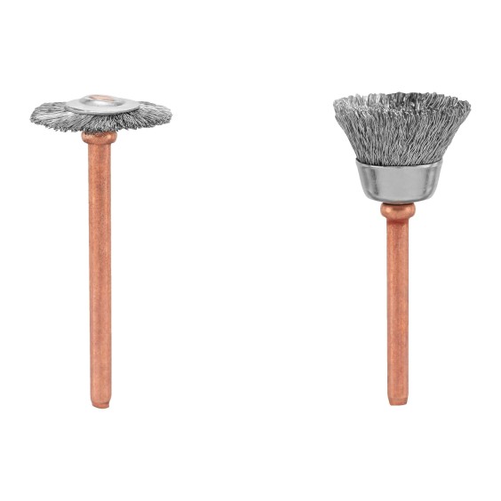 Duo de brosses en acier au carbone 13 mm et 19 mm