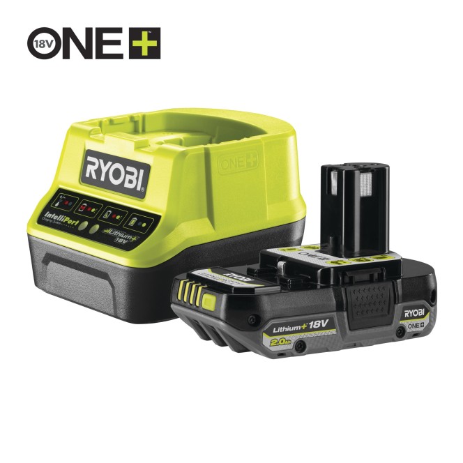 Pack chargeur 2,0 A + 1 Batterie Lithium+ 18V ONE+™ – 2,0 Ah compacte Pack chargeur 2,0 A + 1 Batterie Lithium+ 18V ONE+™ – 2,0 Ah compacte