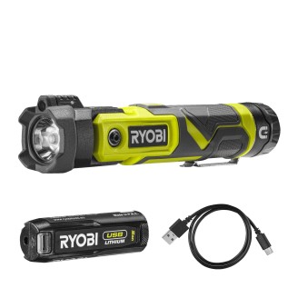 Lampe torche 4V USB Lithium (1x 2.0 Ah)