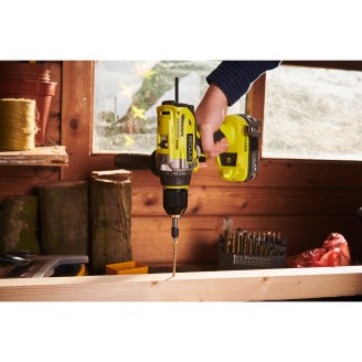 Perceuse-visseuse à percussion Brushless 18V ONE+ et 2 Batteries Lithium (1 x 2.0 Ah et 1 x 5.0 Ah)