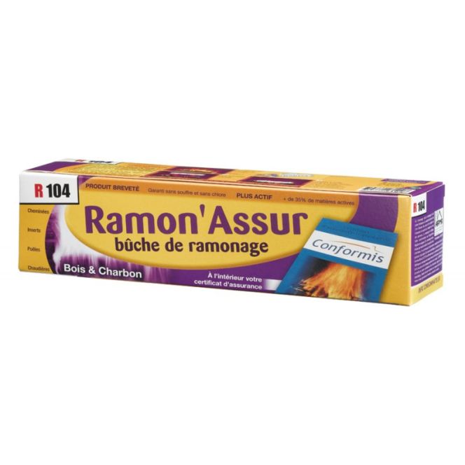 Ramon'Assur - Bûche de ramonage avec certificat d'assurance Ramon'Assur - Bûche de ramonage avec certificat d'assurance
