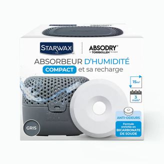 Absorbeur d'humidité Absodry compact avec tablette anti-odeur