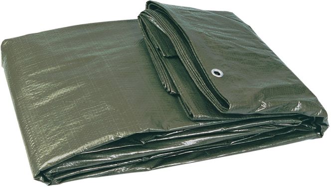 Bâche armée verte 160 g/m² 1,5×6 m