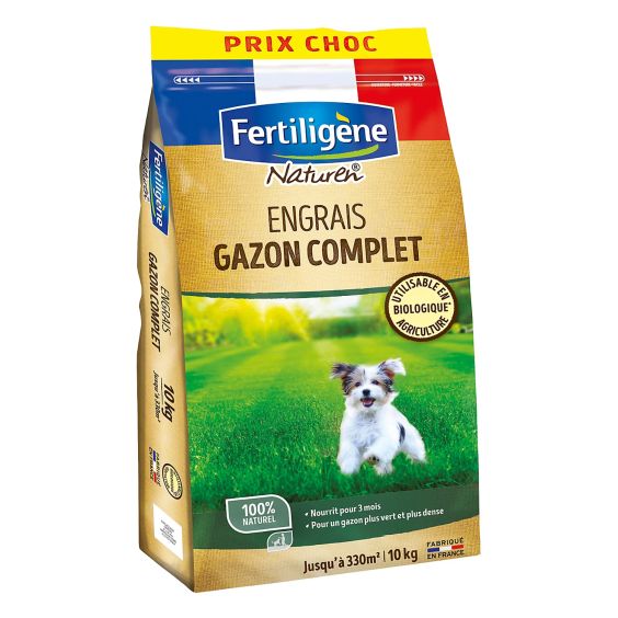 Engrais gazon Complet - 10 kg - Fertiligène