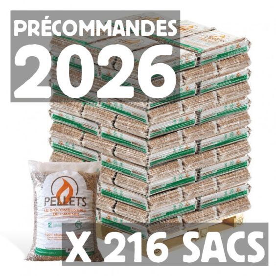 Pellets Piveteau Bois DIN+ Précommandes Hiver 2026 - 3 palettes