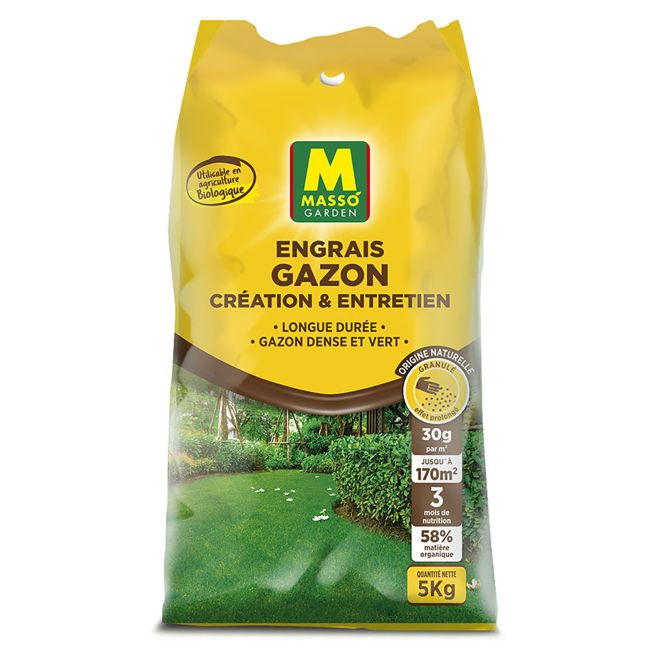 Engrais gazon Création - 5 kg - Masso Garden