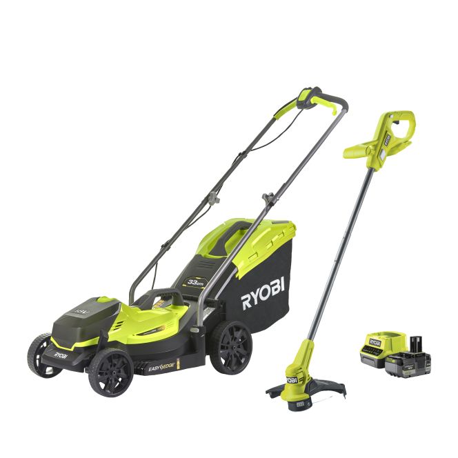 Pack tondeuse + coupe-bordure RYOBI 18V ONE+™