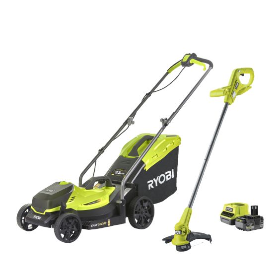 Pack tondeuse + coupe-bordure RYOBI 18V ONE+™