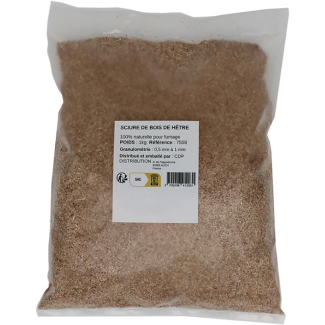 Sciure de bois de hêtre - 1 kg