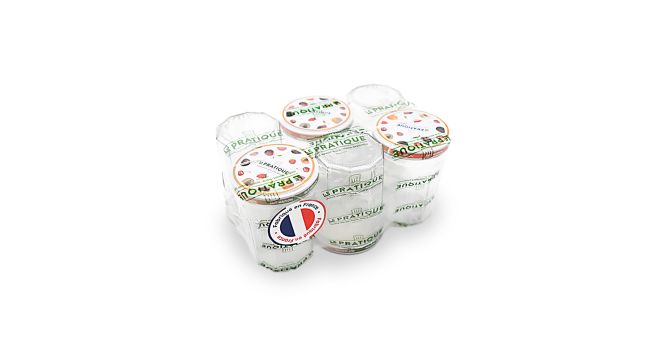 Pots à confiture 385 ml - Lot de 6 - Le Pratique