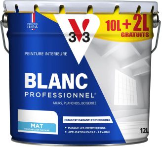 Peint Blanc Pro Mat 10 + 2L