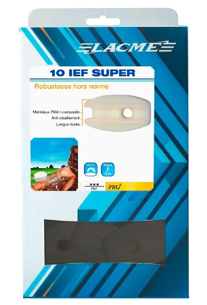 Isolateurs de clôture électrique IEF Super - Lot de 10 - LACME