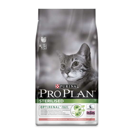 Croquettes chat stérilisé saumon OptiRenal 10kg - PRO PLAN