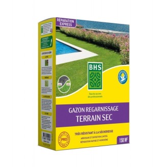 Gazon de regarnissage terrain sec avec engrais - 3 kg - BHS