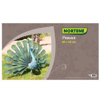 Paon décoratif en métal Peacock 80 x 50 cm - NORTENE