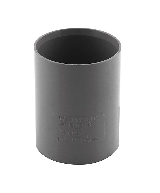 Manchon PVC femelle à butée Ø40 mm à coller - JARDIBRIC