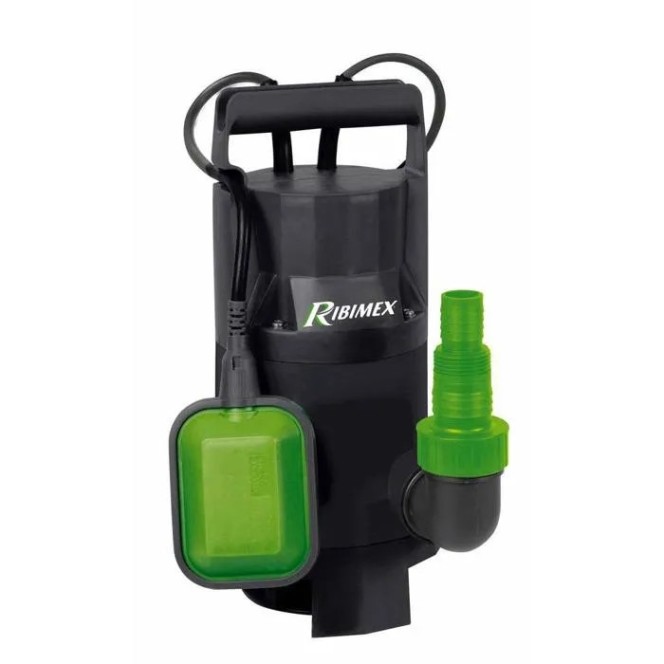 Pompe vide-cave eaux chargées 400W avec flotteur PRPVC400C - RIBIMEX