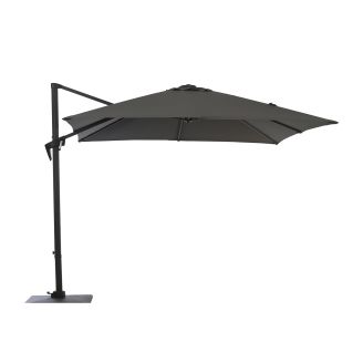 Parasol aluminium déporté Roma gris 3x4 m - Grosfillex