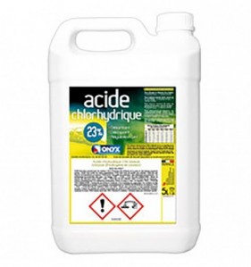 Acide chlorhydrique 23% - Bidon de 5 L