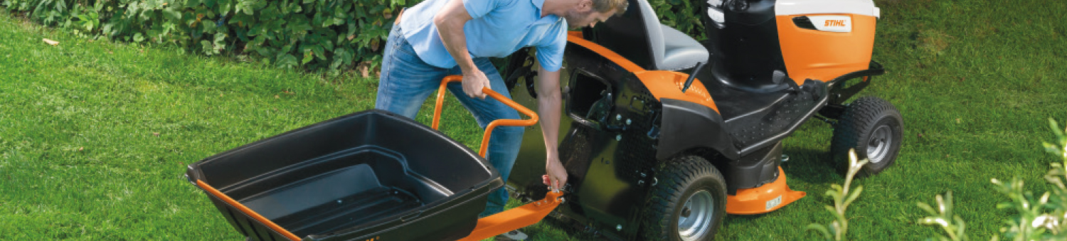 Image bannière d'une tondeuse autoportée